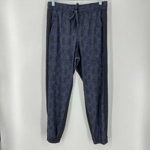 ATHLETA Printed Brooklyn Jogger Sz 6 Blue Python Travel 572213 Travel Athleisure